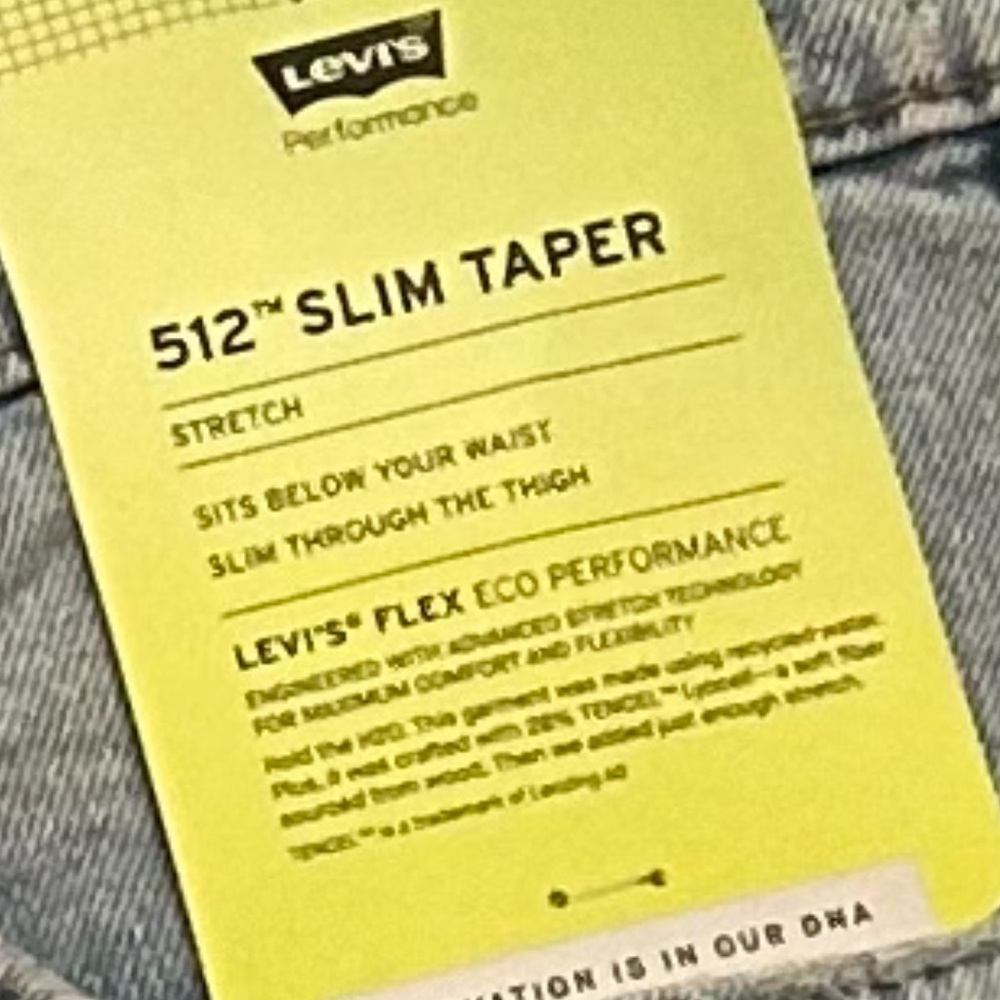 LEVI'S, 512 SLIM TAPER
LEVI'S FLEX ECO PERFORMANCE - Picture 5 of 6